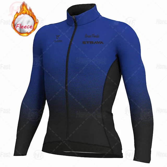 STRAVA 2022 Men Winter Fleece Cycling Jersey Set Keep warm Cycling Clothing  Mountian Bike Bicycle Clothes Ropa Maillot Ciclismo Fleece top 6