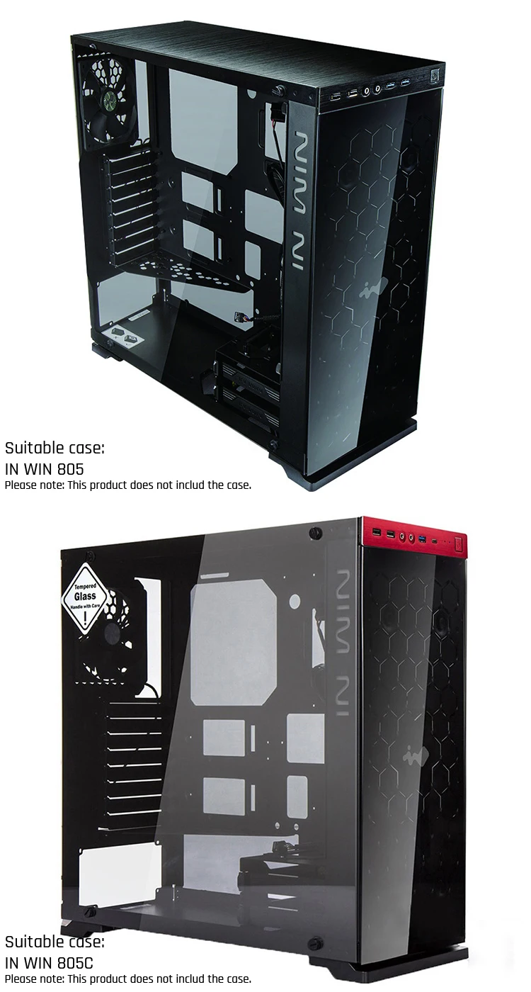 arrow YG805-SDB, Waterway Boards For IN WIN 805 / 805C Case, for Intel CPU Water Block& Single GPU Building