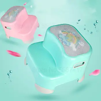 

Children's Hand Pad Footstool Baby Small Bench Kindergarten Non-slip Ascending Step Foot Stool Step Stool Plastic Stool