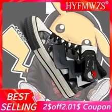 HYFMWZS/цветные высокие кроссовки на платформе; мужские кроссовки; модная обувь для прогулок; Zapatillas Deportivas Hombre; Цвет Черный; 44