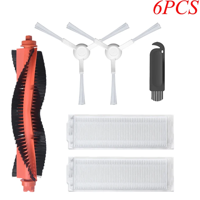 For Xiaomi Mijia Mop Pro STYTJ02YM VIOMI V3 SE V2 PRORobot Vacuum Cleaner Main/Side Brush Hepa Filter home appliance Parts 6PCS