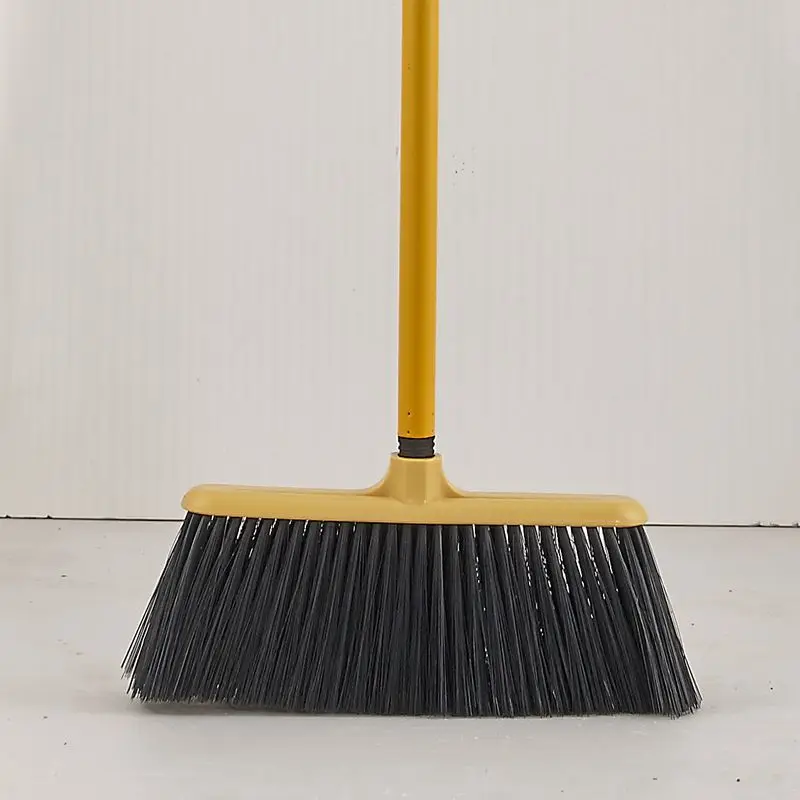 Manufacturers Direct Selling Plastic Broom High Quality Black And White with Pattern Soft Silk Scan Widened Broom Head Large Siz