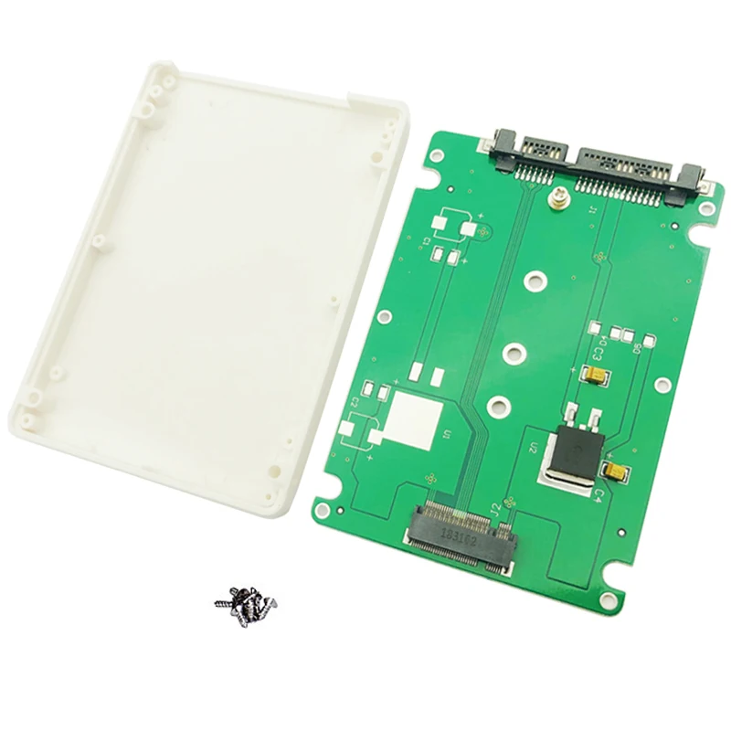 QINDIAN расширительные платы SATA M.2 адаптер NGFF M.2 SATA адаптер M.2 ssd-адаптер 2," SATA B Ключ поддержки 2230 2242 2260 2280 M2 SSD - Цвет: Белый