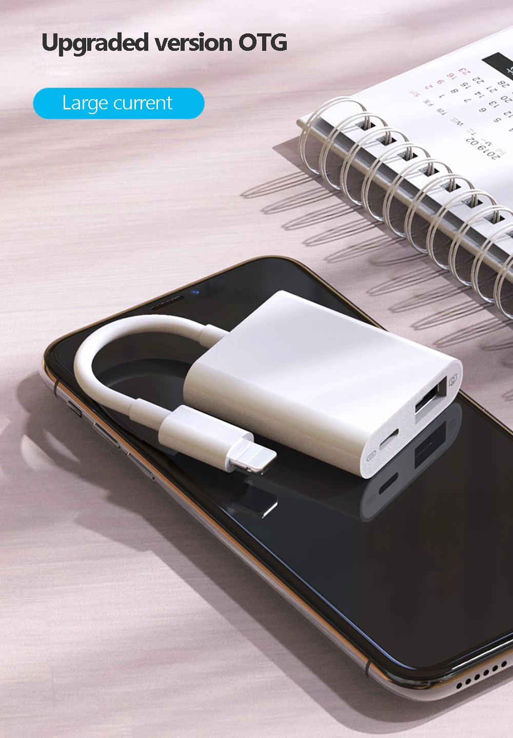 OTG USB адаптер для камеры для lightning ios 13 пианино MIDI клавиатура разъем с зарядным портом для iphone iPad