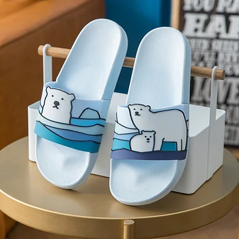 

Woman New Bathroom Casual Home Slippers Women Couple Lovely Flip Flops Sandals Soft Non-slip Casual Summer Seaside Beach Sandals