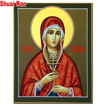

Natalia the martyr diy full square round drill diamond painting Religion icon 5d diamond mazayka embroidery diamond,wall art,