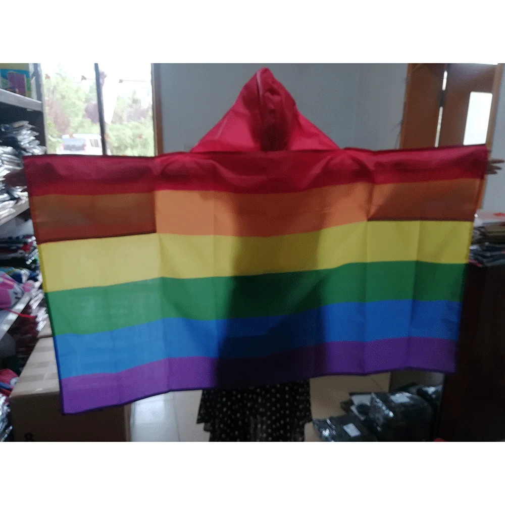 Радужная накидка, флаг для тела, 3x5 футов, баннер, 150x90 см, Pride LGBT, полиэстер, с принтом, на заказ, спортивный флаг, накидка