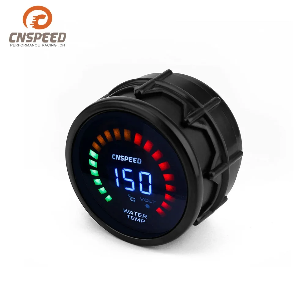 Car Modified Instrument Water Table with Voltage Display 2-Inch(52 Mm) Digital Two-in-One Automobile Instrument
