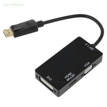 

3 In 1 Thunderbolt Mini Display Port MINI DP Male To HDMI DVI VGA Female Adapter Converter Cable For Apple MacBook Air Pro MDP