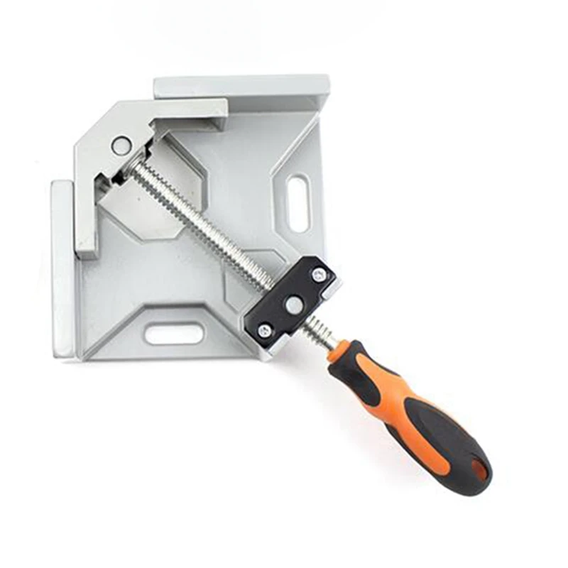 Aluminium Single Handle 90 Degree Right Angle Clamp Photo Frame Corner Clip Woodworking Vise Workbenches