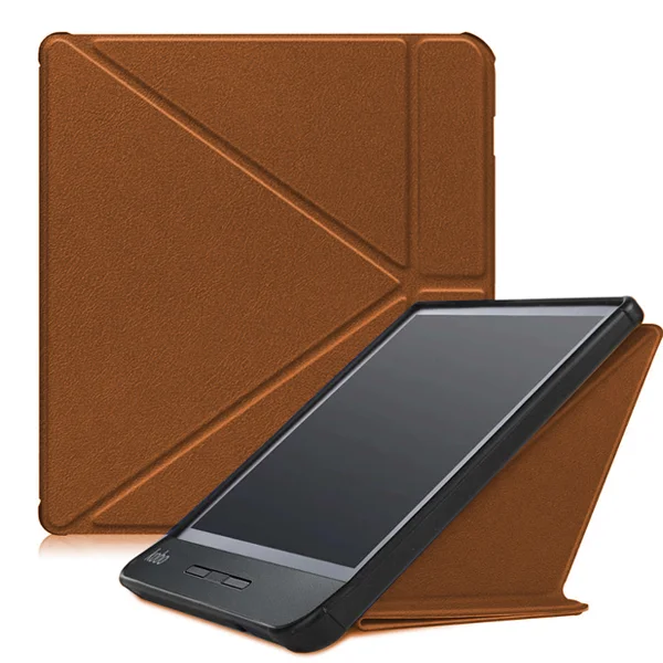 Чехол оригами для Tolino Vision 5 7 дюймов электронные книги из искусственной кожи чехол Подставка для Tolino vision 5 sleepcover - Цвет: Brown