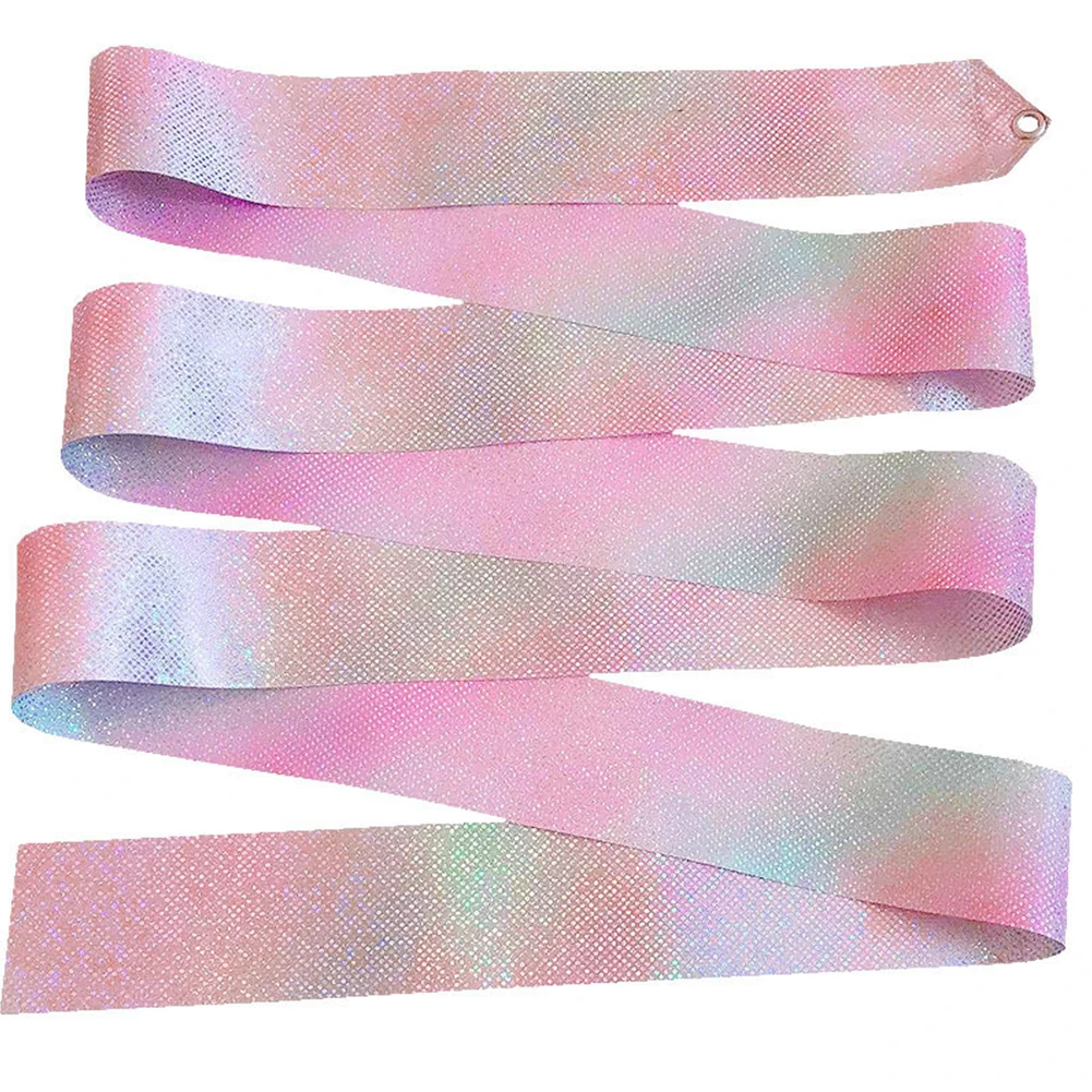 Gymnastics Ribbon 2m/4m Flashing Glitter Dance Ribbon Rod