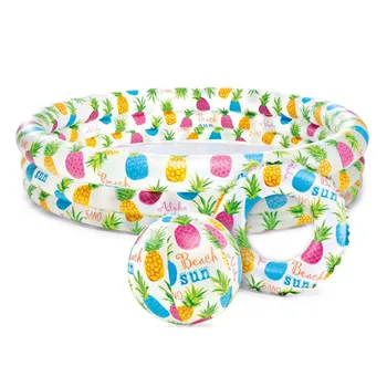 

Baby Plastic Inflatable Pool Cute Cartoon Bathtub Outdoor Ocean Ball Water Toy Baby Small Swimming Pool Practical for Summer use