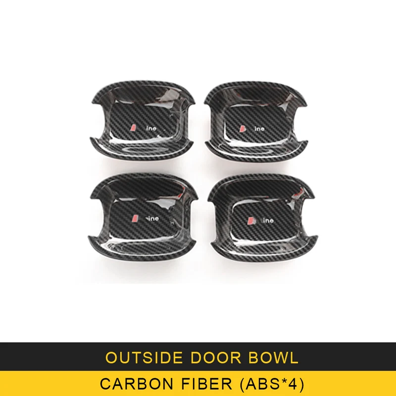 Outside door bowl Ручка для входной двери Чаша на запястье обрезная рамка хромированные внешние аксессуары для Audi A3- автостайлинг - Название цвета: Outside door bowl