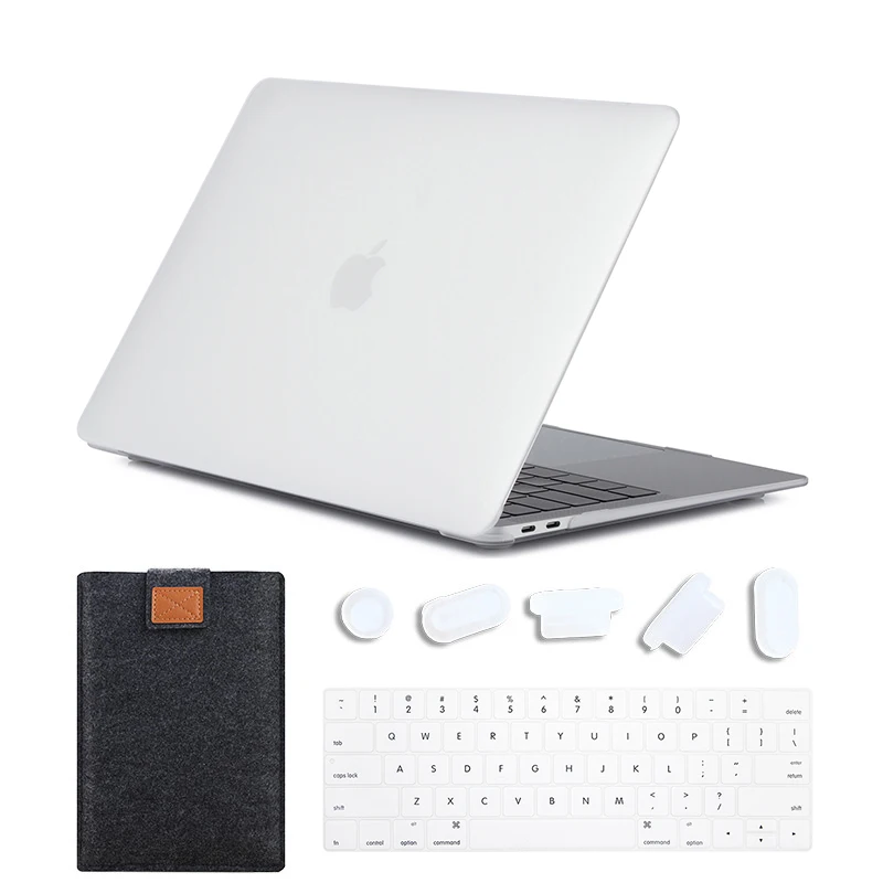 MTT матовый чехол для ноутбука Macbook Pro 13 15 дюймов Жесткий Чехол для mac book Air Pro retina 11 12 13 15 Сенсорная панель сумка для ноутбука - Цвет: Matte Transparent 02