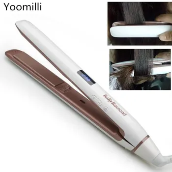 

2 in1 Professional Hair Straightener Curler Flat Iron wand Straighting ionic Curling Iron crimper