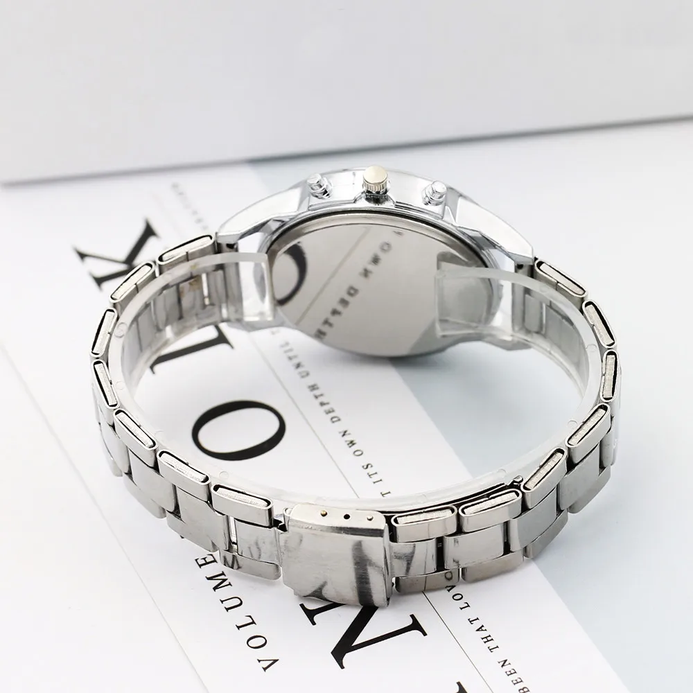 Часы мужские роскошные брендовые деловые часы из нержавеющей стали спортивные кварцевые часы наручные аналоговые часы мужские s часы Relogio Masculino