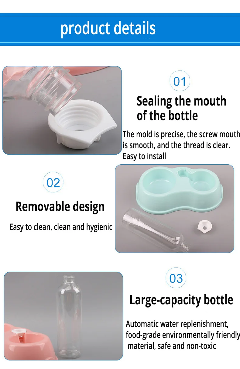 Non-Slip Pet Dogs Cats Double Bowls Food Water Feeder Dispenser For Dogs cat Drinking Bowl For Cats Feeder pet Product Supplies Non-Slip Pet Dogs Cats Double Bowls Food Water Feeder Dispenser For Dogs cat Drinking Bowl For Cats Feeder pet Product Supplies