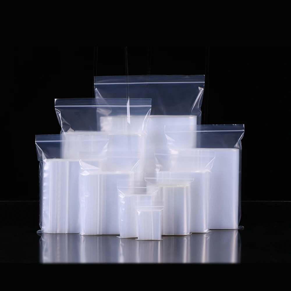 

100pcs Large Plastic Ziplock Bags Food Storage Package 20wire Thick Clothes Shoes Packing Reclosable Poly Zip Bag Dropshopping