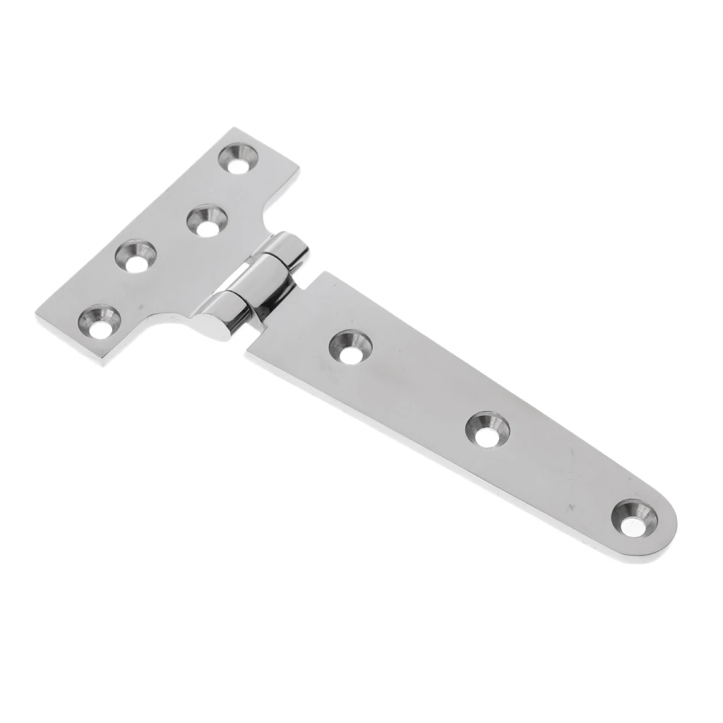 Set Of 2, Stainless Steel Rustproof Cabinet Door/Gate Hinge Silver 6 Inch