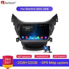 Junsun V1 Android 9,0 2G+ 3 2G DSP автомобильный Радио Мультимедиа Видео плеер для hyundai Elantra- навигация gps 2din Авторадио