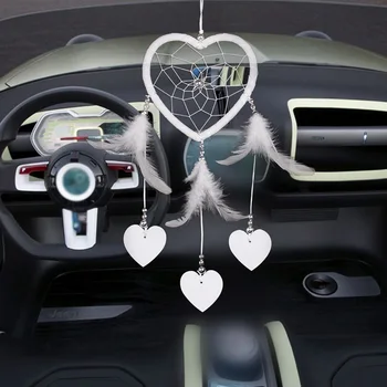 

Fresh Car Pendant Rearview Feather Wall Hanging Decoration Accessories