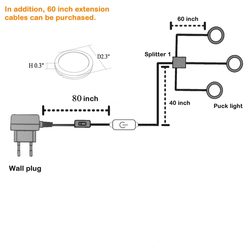 under cabinet lighting 3 touch