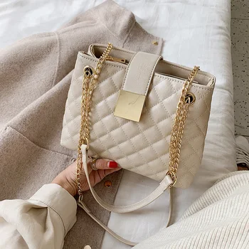 

Vintage Leather Designer Chain Crossbody Purse Handbags Messenger Bag Shoulder Bag