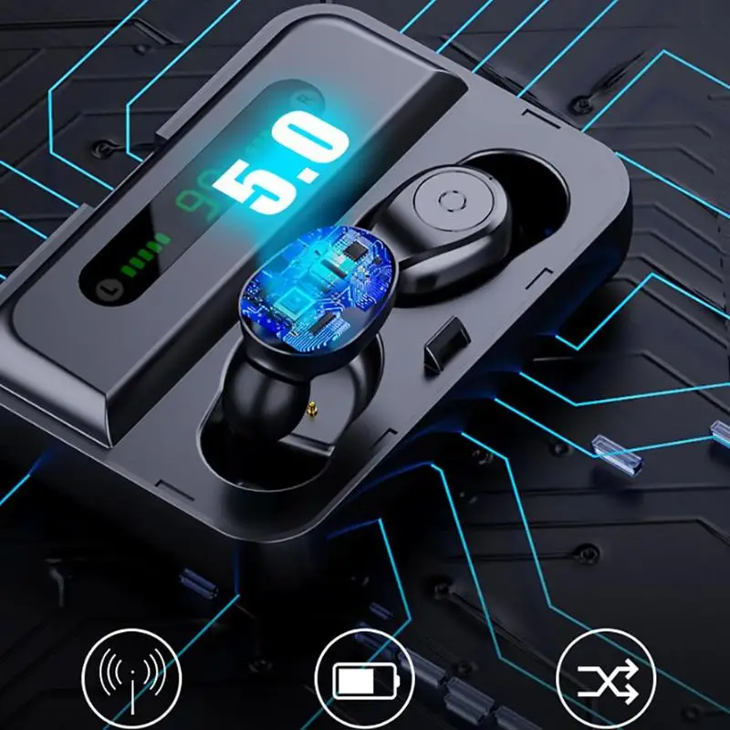Беспроводные наушники Bluetooth наушники спортивные шумоподавление Гарнитура мини наушники для бега наушники-вкладыши F9-5 TWS для huawei Xiaomi