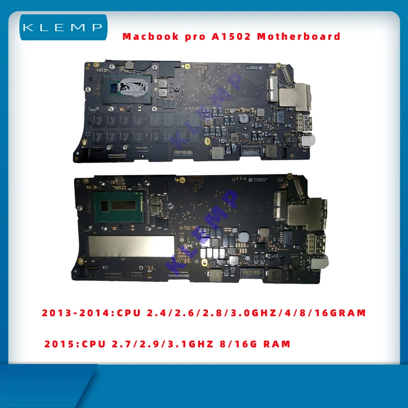 

Original A1502 Motherboard For Macbook Pro Retina 13" A1502 Logic Board i5 8GB 16GB 820-3476-A 820-4924-A 2013 2014 2015 Years