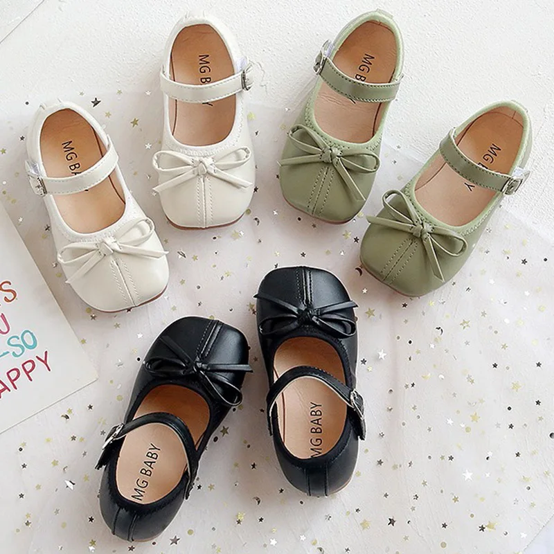 Обувь для девочек из искусственной кожи Мэри Джейн обувь декорирования детской