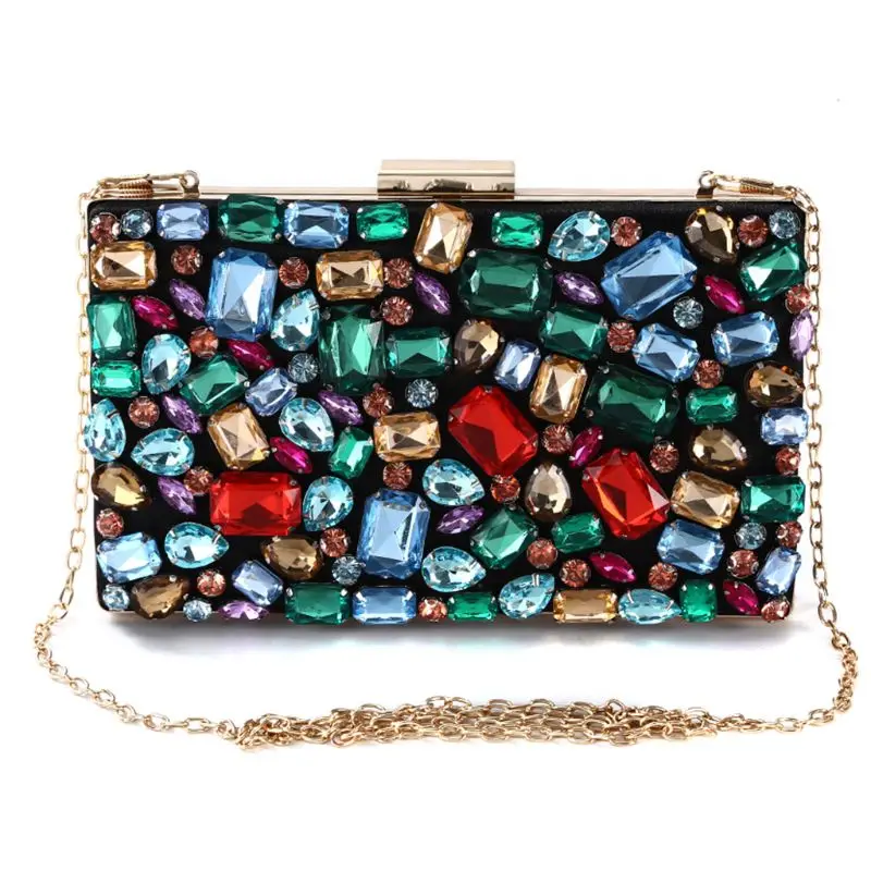 

Women Evening Bag Party Bridal Clutch Shoulder Handbag Prom Wedding Wallet Purse F42A