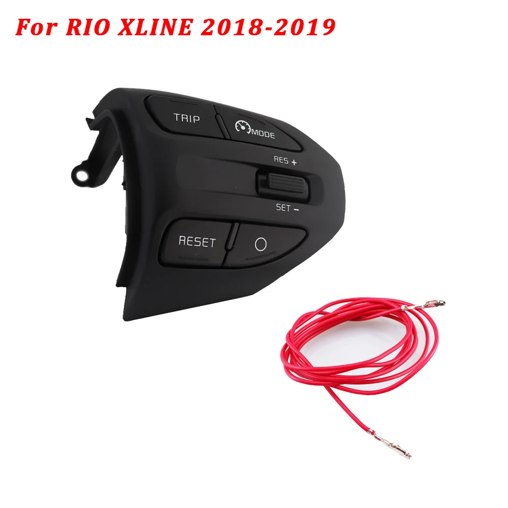 Круиз-контроль кнопки на рулевом колесе для KIA K2 RIO X LING RIO 4 Bluetooth переключатель громкости телефона автозапчасти - Цвет: K2-C Red C