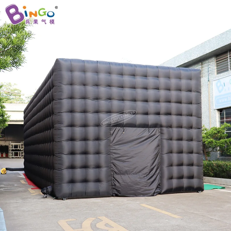 Customized 13x5x4 Meters Inflatable Event Tent For Sale / Free Shipping 42.6ft Outdoor Use Inflated Black Shelter 4