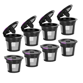 

Reusable K Cups/Coffee Filter Cup for Keurig 2.0&1.0 8 Packs Universal Refillable K Cups Coffee Filter