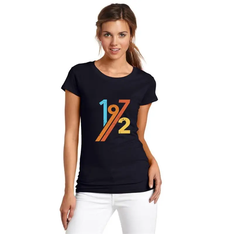 

printed 1972 Birthday tee shirt 3xl 4xl 85xl Comfortable Woven Leisure male female tee t shirts