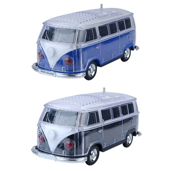 

2 Pcs Auto Ws-267Bt Mini Bluetooth Mini Bus Speaker Sound Box Mp3 + + U Disk + Tf + Fm, Black & Blue