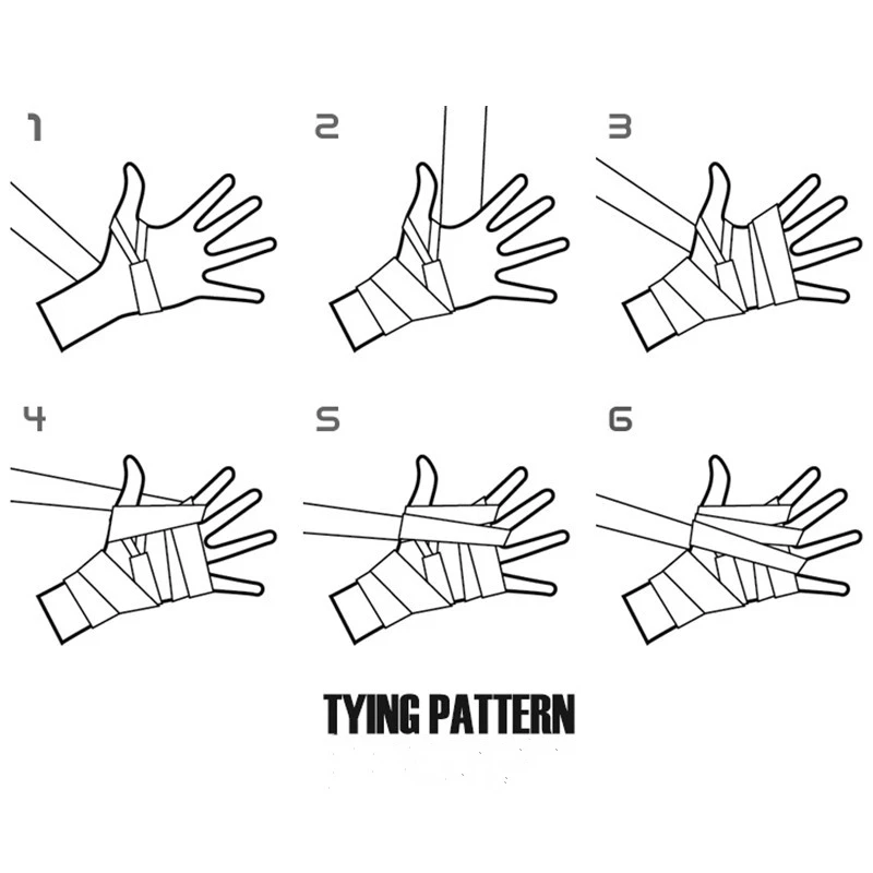 Ширина 5 см длина 3M 5 м хлопок спортивный ремень боксерский бандаж Sanda Муай Тай ММА тхэквондо перчатки обертывания