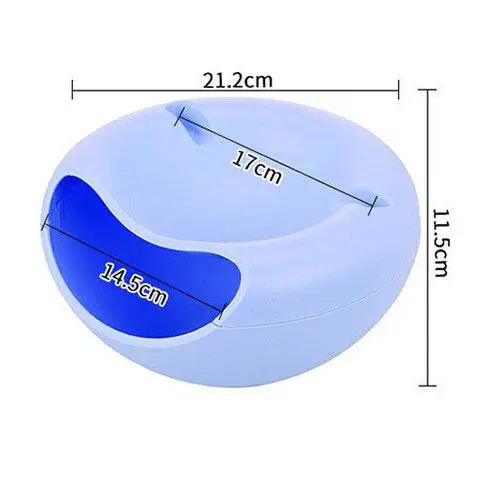 Model B Blue Пластиковая миска для фруктов, двойной Съемный дренаж, тарелка для фруктов, конфетница, коробка для фруктов, семена дыни, контейнер для фруктов, мобильная рамка - Цвет: Model B Blue