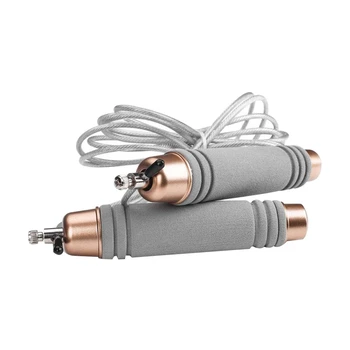 

Hot YN-Jump Rope Comfortable Foam Handles, Non-Tangle Skipping Rope PVC Steel Cable for Exercise Fitness Working Out, Length Adj