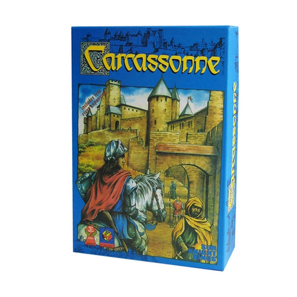Классическая каркассонная настольная игра для 2-5 игроков, карточная игра для Вечерние игры для друзей и семьи, игры для размещения плитки