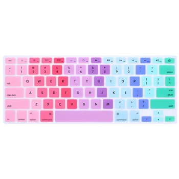 

Keyboard protective film Candy Gradation Colors Silicone Keyboard Cover for MacBook Air Pro Retina 13 15 17 Protector Sticker