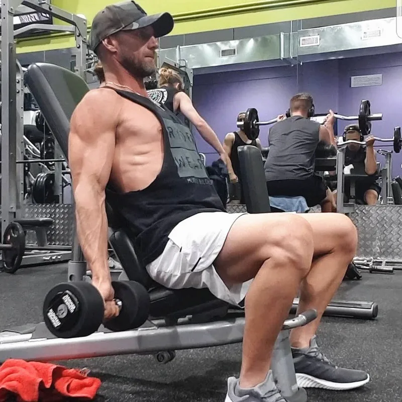 Shorts Men Summer Bodybuilding short Pants Gyms Fitness Workout Jogger Casual Fashion Knee Length quick drying Short Sportswear