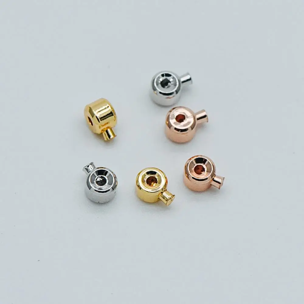 3D Square Small Earring  Sanding Rhodium Plated Brass  Titanium Post  2pcs  1-ke032