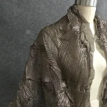 50 см* 145 см/шт. необычный тканевый жалюзи со складками светло-кофейного цвета, специальная ткань, дизайнерская ткань