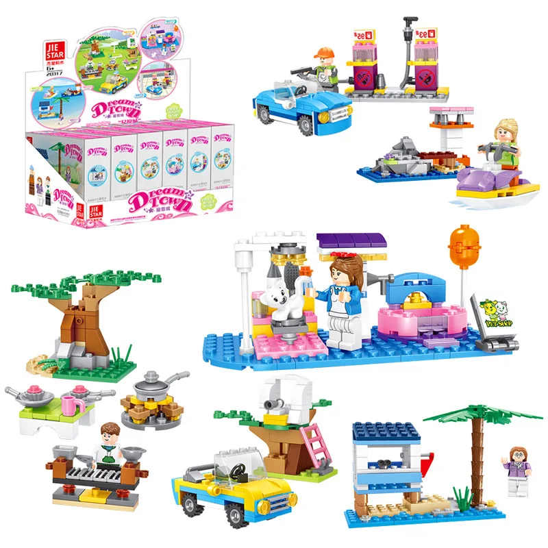 

New Girl City Display Boxed Girl's Series Building Blocks Children's Assembled Building Blocks 20317
