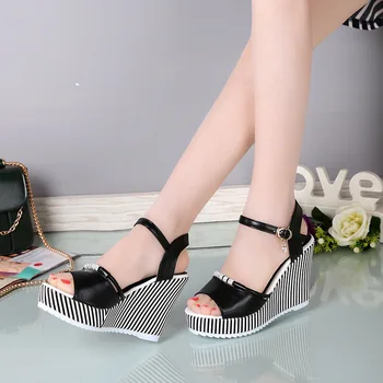 

new Leisure slip on Women comfortable Wedges Shoes new Summer Sandals Woman Platform High Heels Shoes Woman