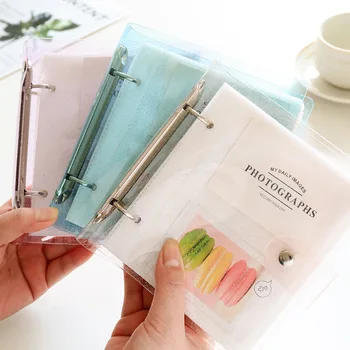 

100 Capacity Cards Mini Holder Binders Albums with Bling Clear Cover for 3/5 Inch Board Games Card Multifunction Sleeve Holder