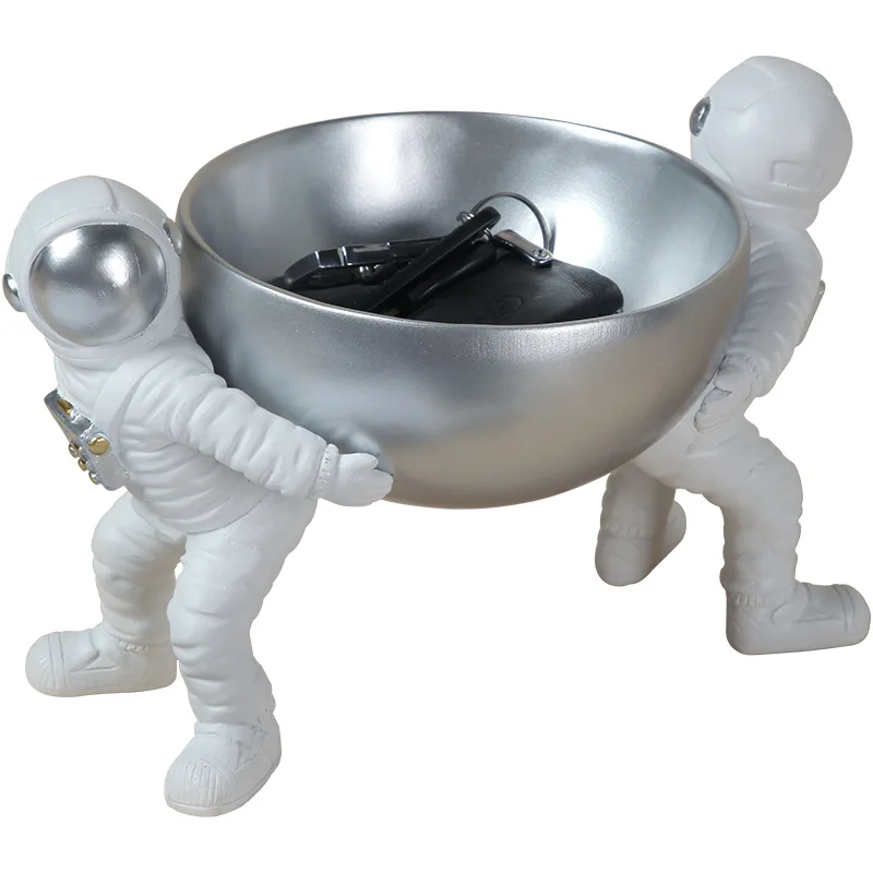 

Скандинавский светильник, роскошное украшение для хранения в виде астронавта, ключ для входа, креативный поднос для сухих фруктов в гостину...