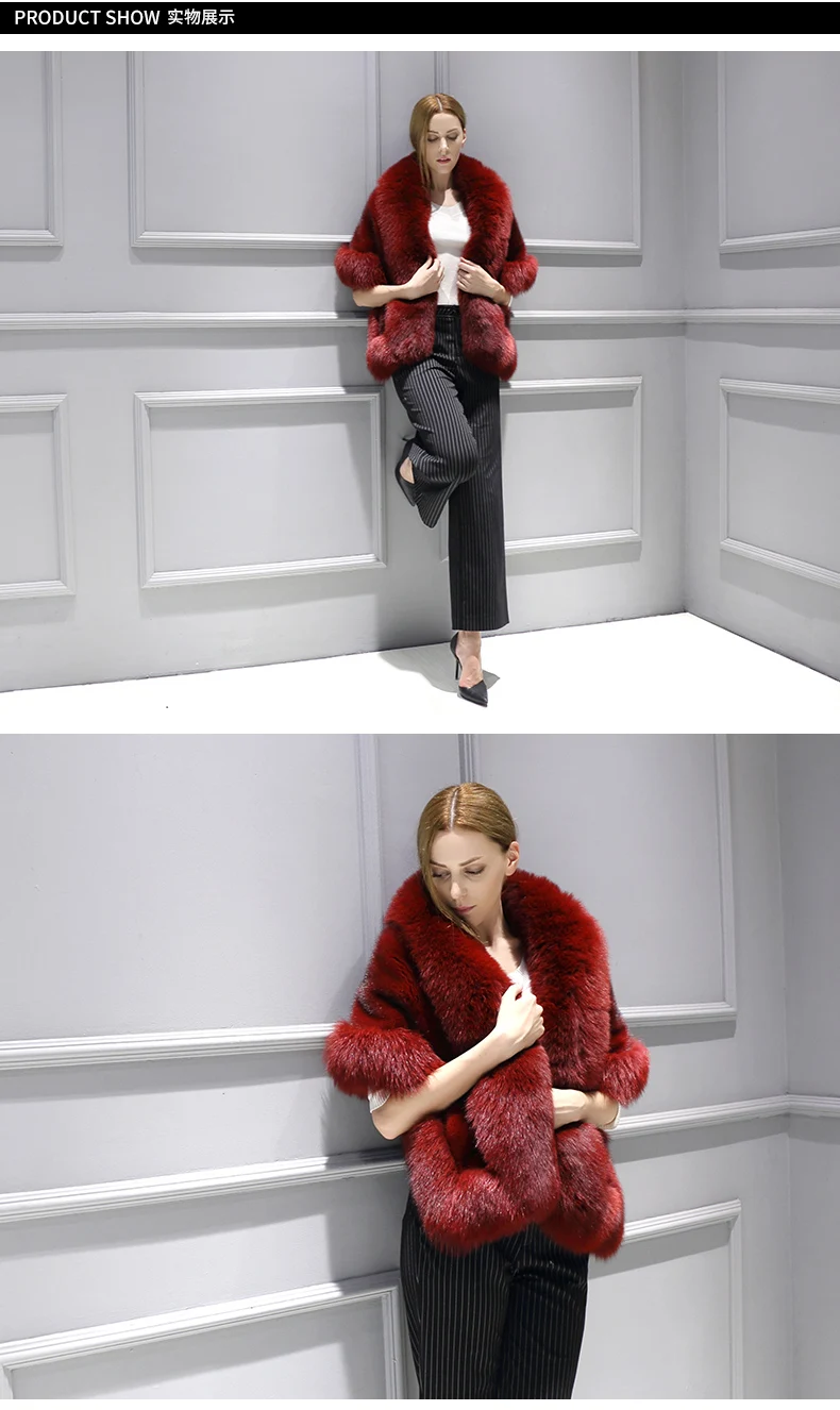inverno полностью из норки colete de pele das mulheres curto moda generosa gola de pele de raposa colete de pele de vison
